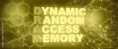 Foto Dynamic Random Access Memory acronym of technology