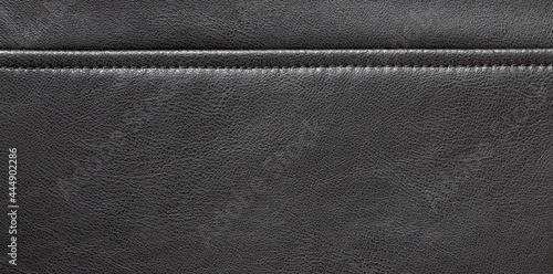 texture of black leather background