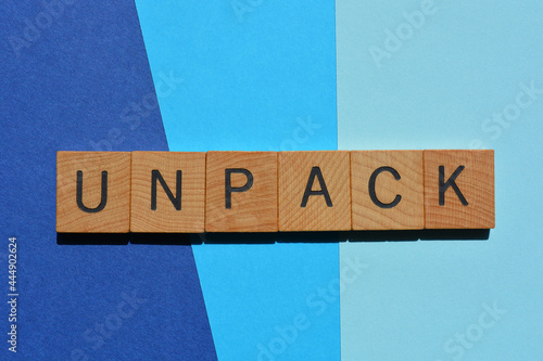Obraz na plátně Unpack, business buzzword