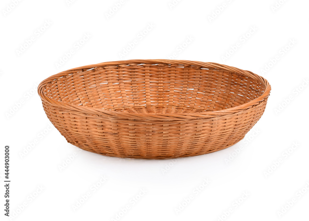Fototapeta premium empty basket on white background