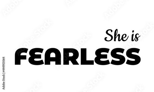 Christian T Shirt Design - She is  Fearless