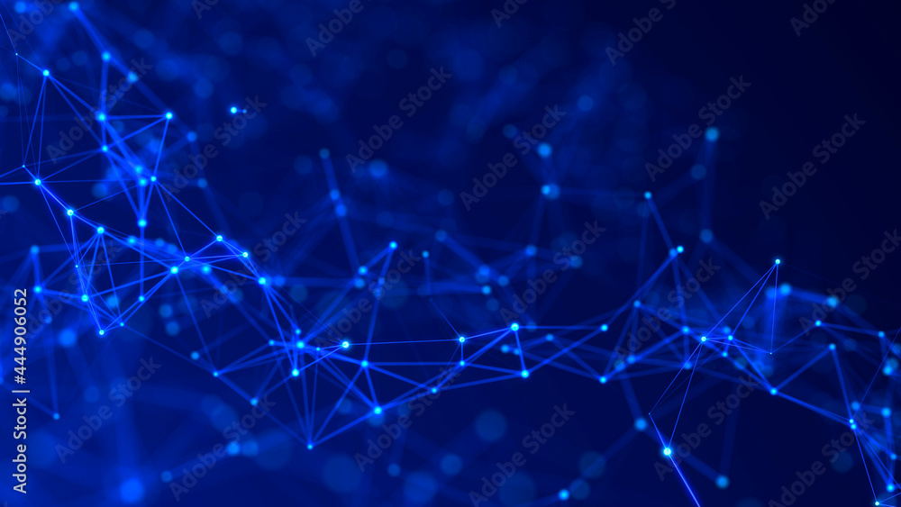Technology background. Abstract digital combination dots and lines. Network connection structure. 3d Widescreen Technology background. Abstract digital combination dots and lines. Network connection structure. 3d Widescreen