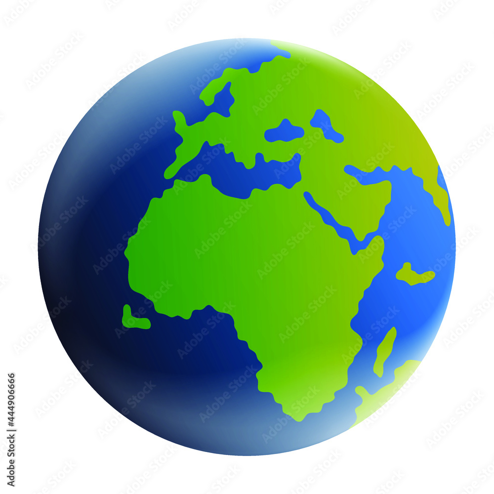 Earth icon isolated. Earth vector illustration. Globe flat design vector illustration for banner, web and infographics. Earth icon isolated. Earth vector illustration. Globe flat design vector illustration for banner, web and infographics.