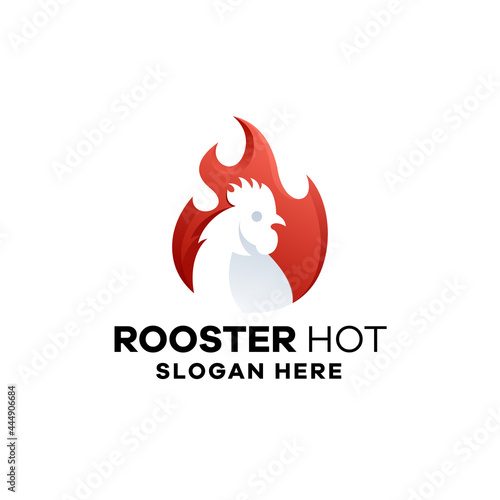 Hot Rooster Gradient Logo Template