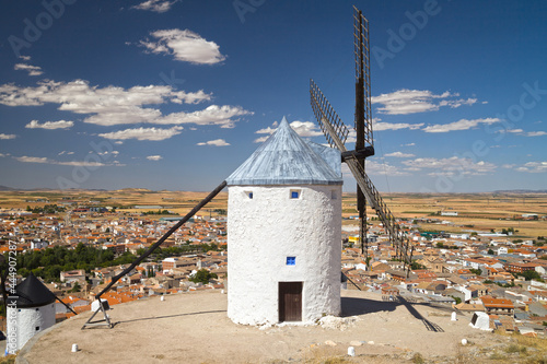 Windmill at Calderico Hill, Consuegra, Castilla la Mancha, Spain photo