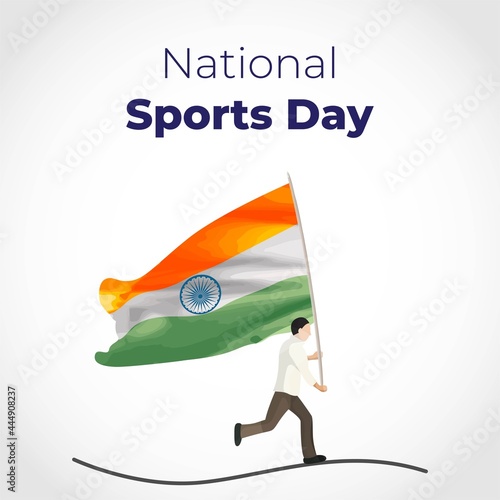 vector illustration for national sport day