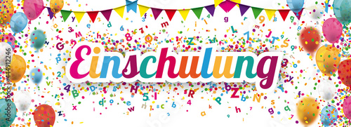 Einschulung Banner