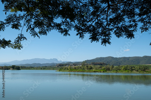 lake andblue sky