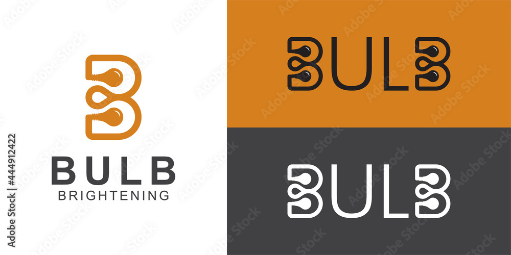creative idea logos of line art letter B with bulb lamp symbol icon for your brand mark logo design creative idea logos of line art letter B with bulb lamp symbol icon for your brand mark logo design