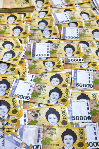 5만원권의 한국지폐