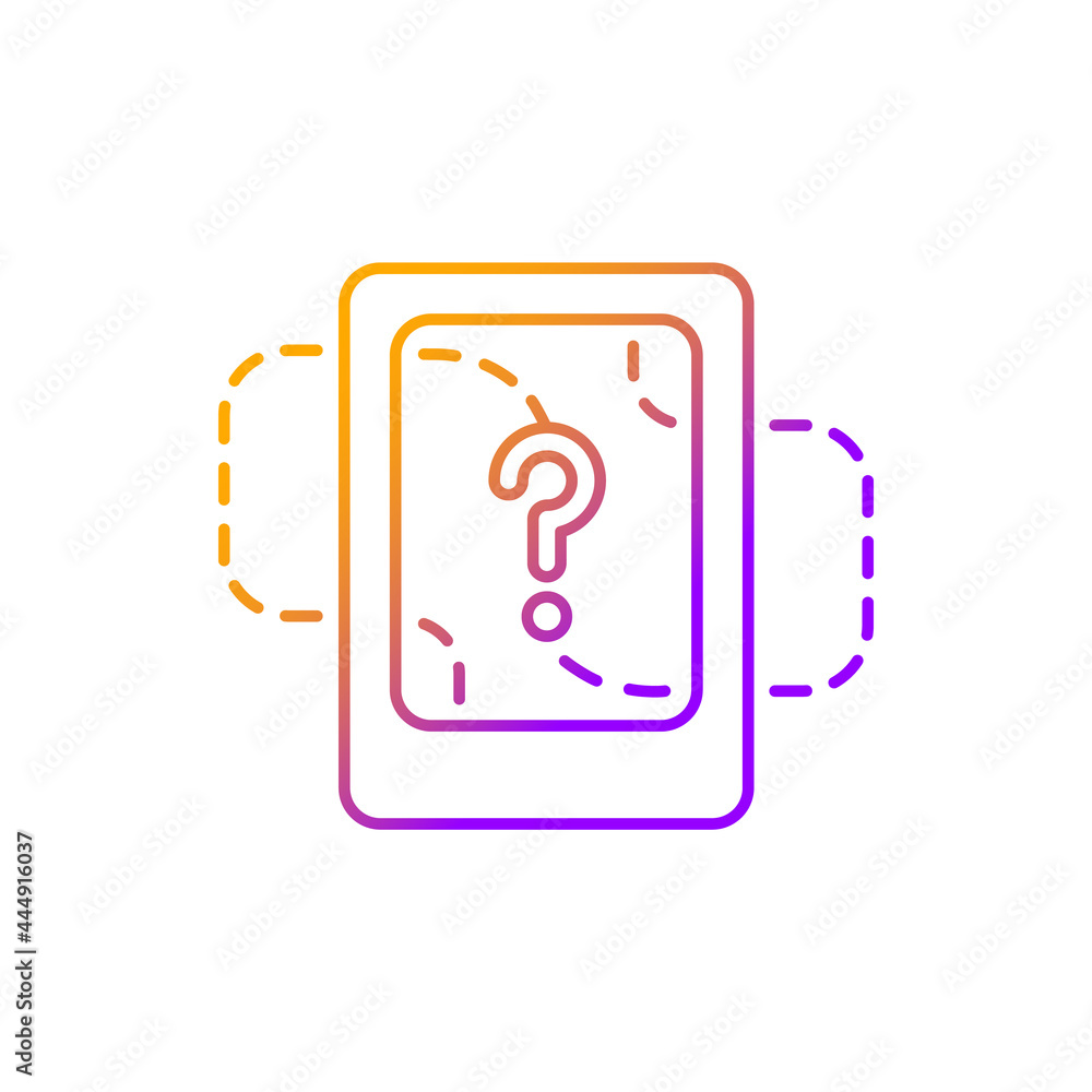 Turning location off gradient linear vector icon. Tracking movement on webpages prevention. Managing activity controls. Thin line color symbols. Modern style pictogram. Vector isolated outline drawing Turning location off gradient linear vector icon. Tracking movement on webpages prevention. Managing activity controls. Thin line color symbols. Modern style pictogram. Vector isolated outline drawing