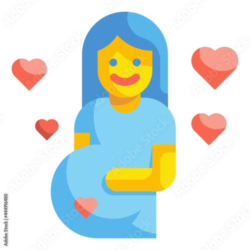 pregnant flat icon