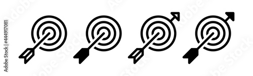 Vector graphic of target icon collection