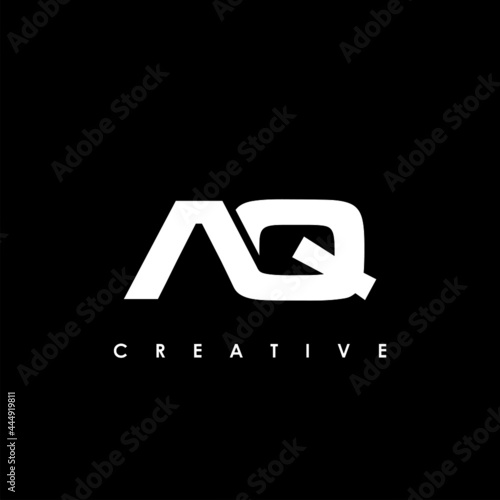 AQ Letter Initial Logo Design Template Vector Illustration