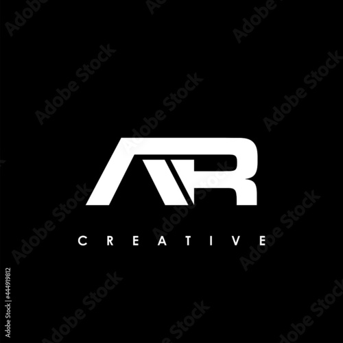 AR Letter Initial Logo Design Template Vector Illustration