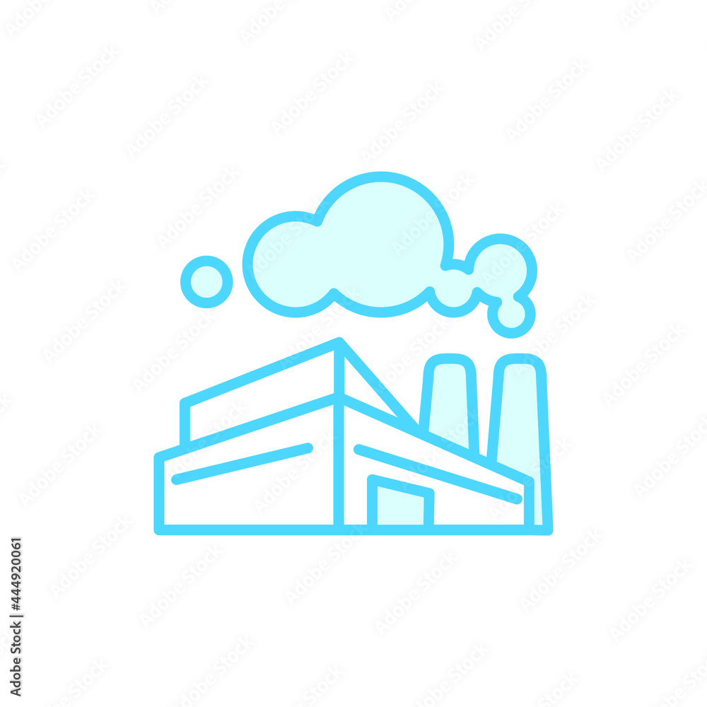 Illustration Vector graphic of factory icon. Fit for power, industry, building, refinery etc. Illustration Vector graphic of factory icon. Fit for power, industry, building, refinery etc.
