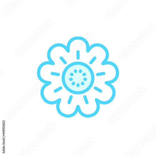 Illustration Vector graphic of flower icon. Fit for floral, garden, blossom, beautiful etc.