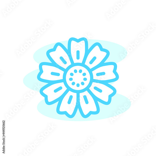 Illustration Vector graphic of flower icon. Fit for floral, garden, blossom, beautiful etc.