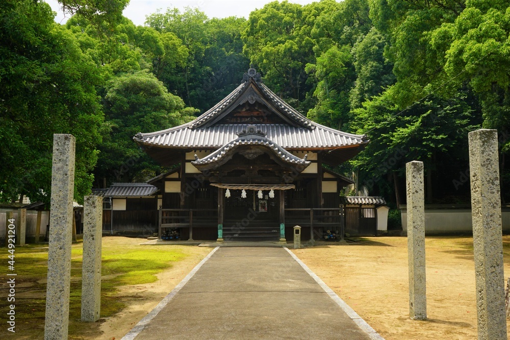 Funakoshi-Wakehime Shrine in Gogoshima island, Ehime, Japan - 愛媛県 興居島 船越和気比売神社