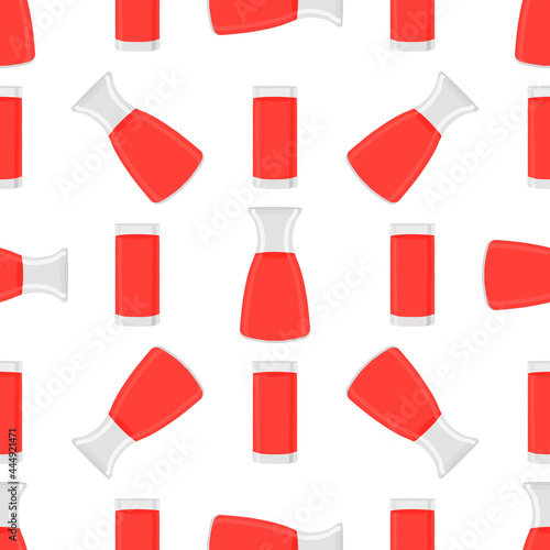 Illustration on theme colored lemonade in glass jug