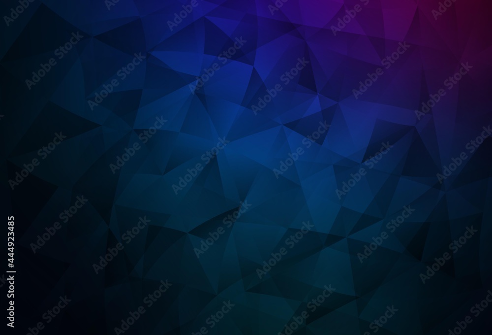 Dark Pink, Blue vector template with crystals, triangles. Dark Pink, Blue vector template with crystals, triangles.