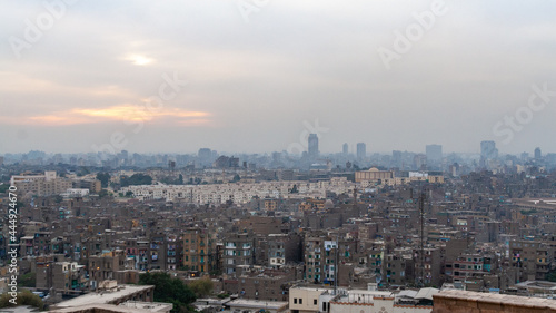 El Cairo panoramic view at sunset