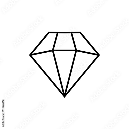 diamond flat icon vector illustration
