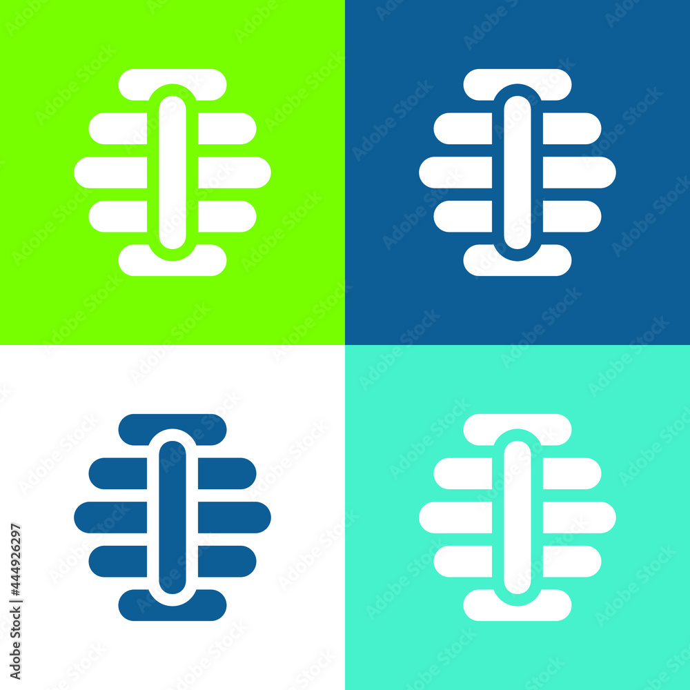 Beehive Flat four color minimal icon set Beehive Flat four color minimal icon set