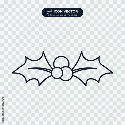 holly berry icon symbol template for graphic and web design collection logo vector illustration