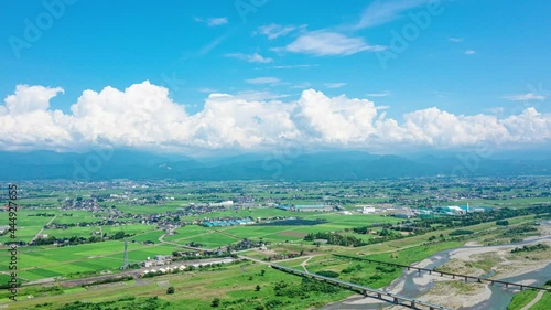 日本の風景ドローンハイパーラプス