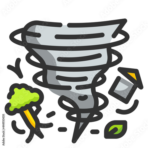 tornado line icon