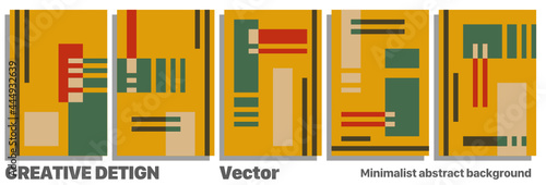 colorful bauhaus texture, background. Geometry shapes wall decor. Wallpaper texture for banners, advertising, presentations.