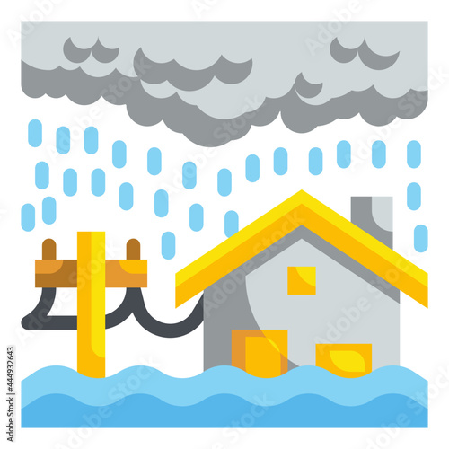 flood flat icon