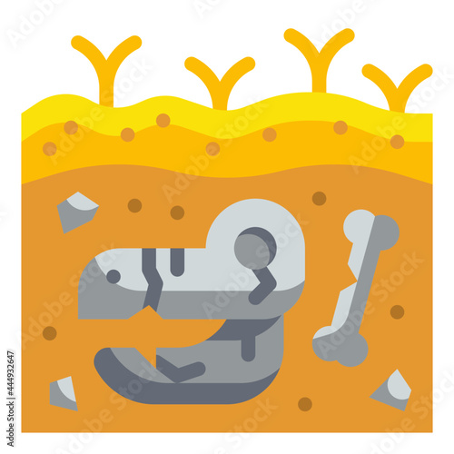 extinction flat icon