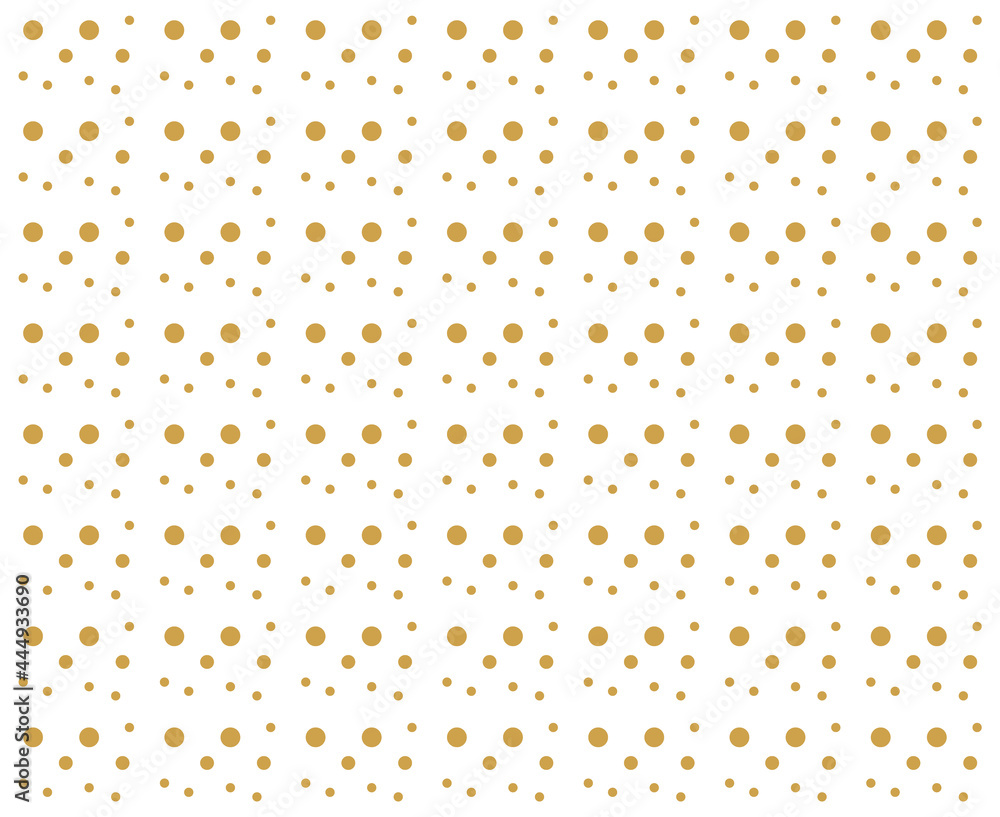 Abstract gold modern pattern with geometric forms on white background, simple banner, design for decoration, wrapping paper, print, fabric or textile, lovely card, vector illustration