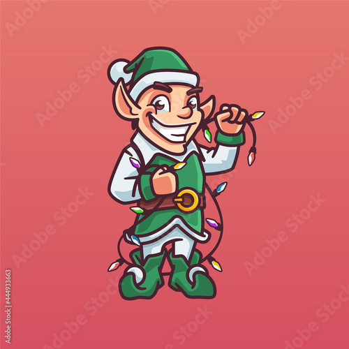 Little Elf Character Logo