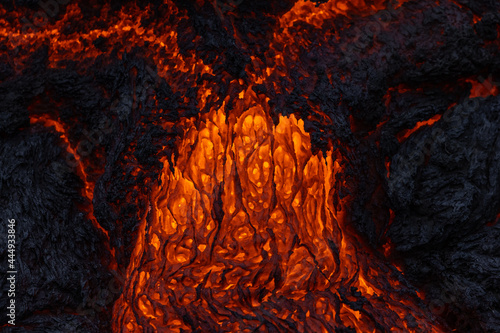 lava in fagradalsfjall photo