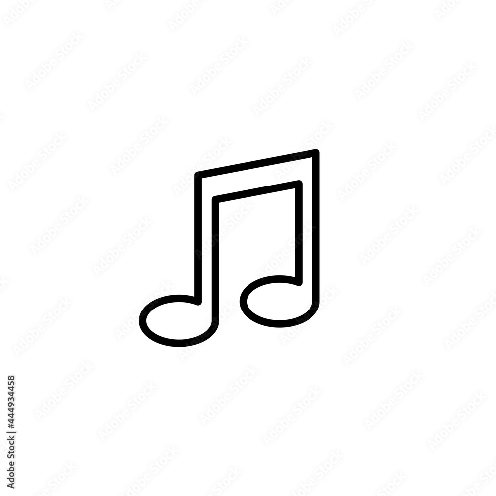 music, melody, note icon. Vector illustration for graphic design, Web, UI, app music, melody, note icon. Vector illustration for graphic design, Web, UI, app