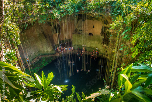 Cenote Ik Kil,.Yucatan,Mexico photo