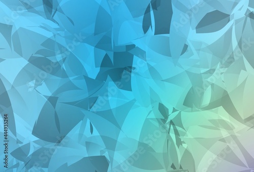 Light Blue, Green vector backdrop with polygonal shapes.