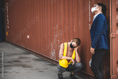 unemployed foreman are sad,...