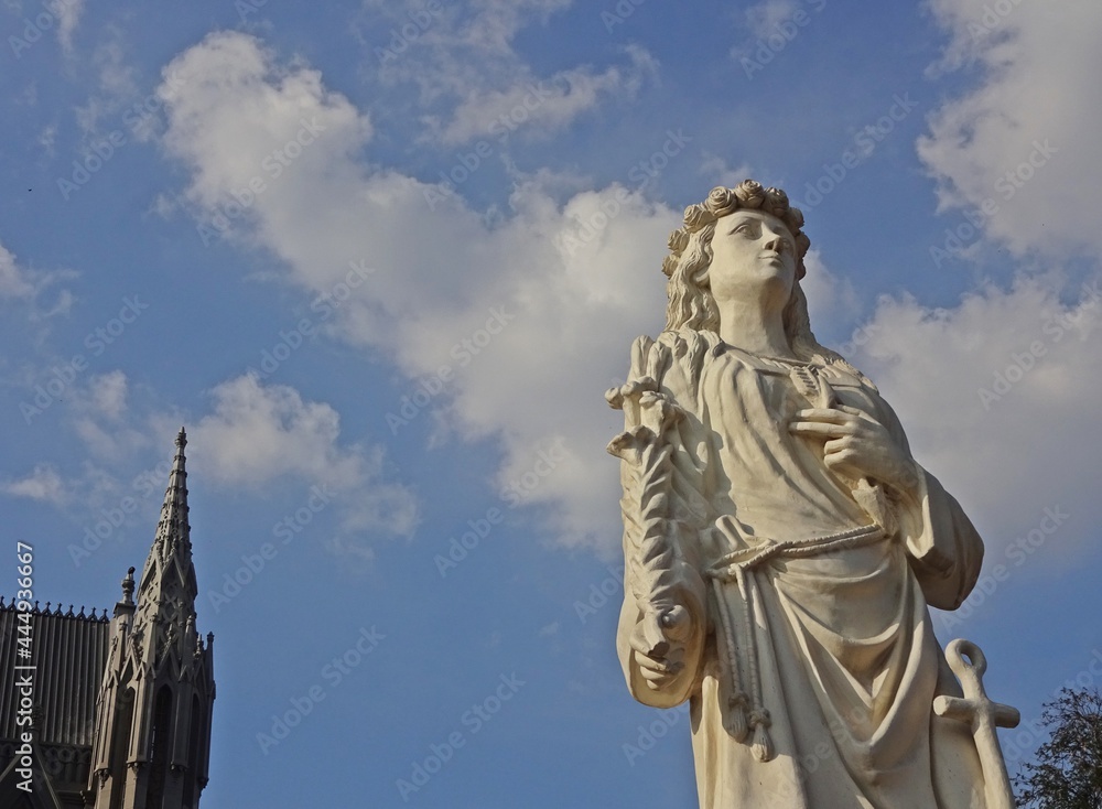 Statue of St.Philomena in Cathedral Church, Mysore,karnataka,india