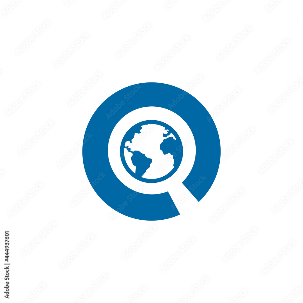 Search logo design incorporated with magnifying glass Search logo design incorporated with magnifying glass
