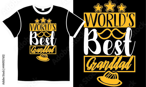 world's best granddad, love granddad, happy granddad design, fathers day gift, granddad ever, world's best dads isolated clothing