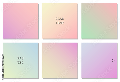 Beautiful set of square social media templates