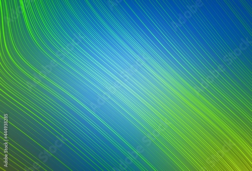 Light Blue, Green vector glossy abstract background.