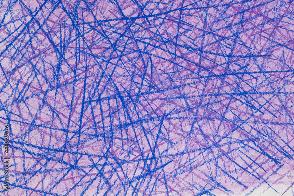 Obraz premium violet crayon drawing on paper background texture