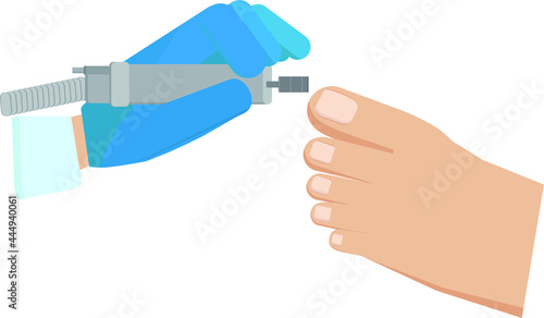 Vector illustration for design of podology