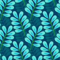 Sierkussen Turquoise patronen Eenvoudig abstract bloemenmotief minimalistisch  © Evita