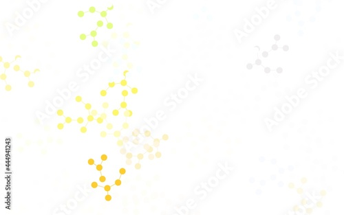 Light Green, Yellow vector template with artificial intelligence structure.
